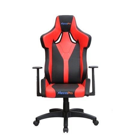Xtrempro Galactica Chair High Backrest Ergonomic Gaming Office Computer Recliner, Swivel Seat Red Leather GalacRD